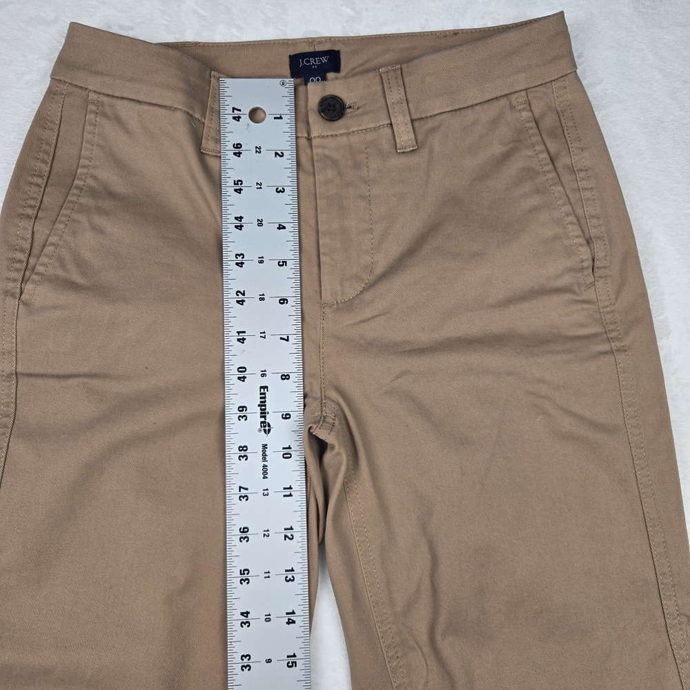 J.Crew Women's High Rise Girlfriend Chino Pants Camel Tan‎ AD156 Size 00 NWT - Picture 10 of 13